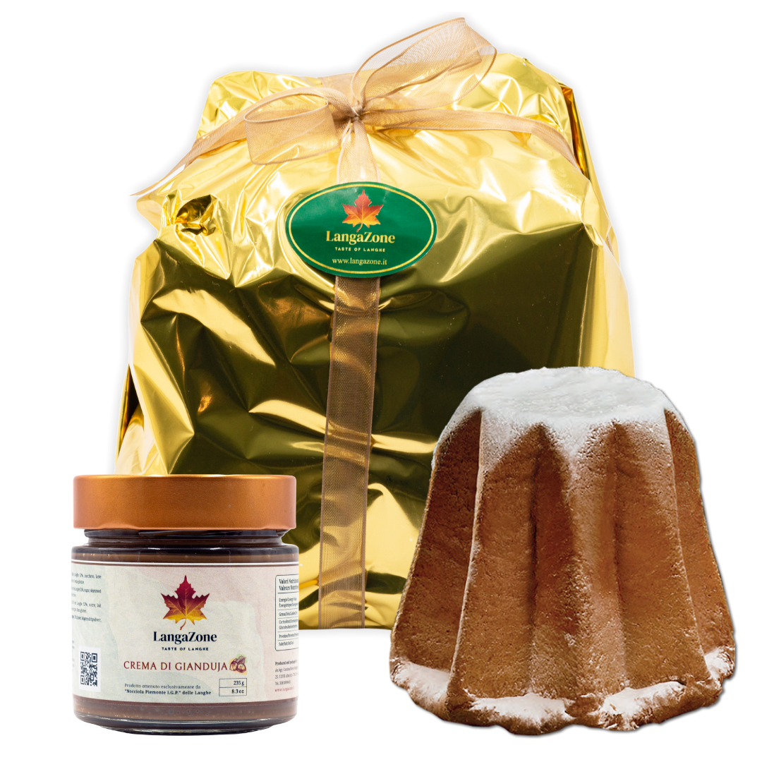 Pandoro artigianale a lievitazione naturale + crema gianduia di nocciole IGP