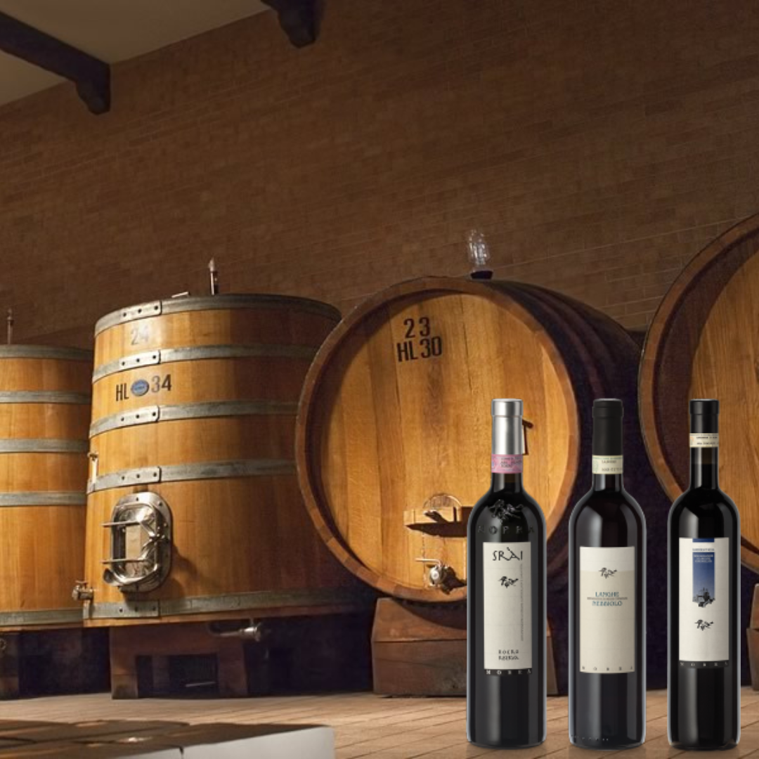 Trio vini rossi "Morra Stefanino" - Roero riserva, Langhe Nebbiolo , Barbera d'Alba (Castellinaldo)