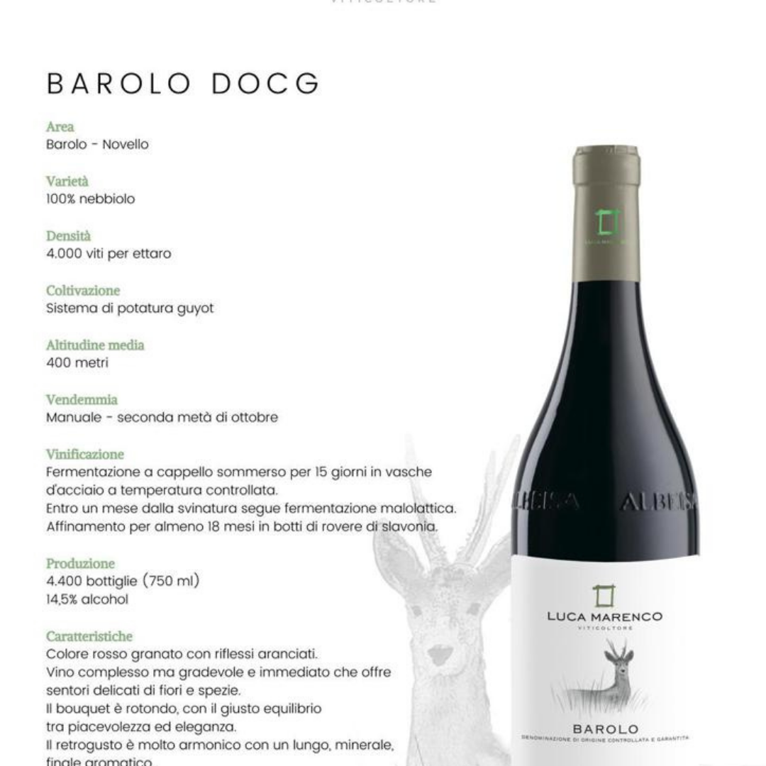 Luca Marenco Box 5 vini Barolo,Langhe Nebbiolo,Barbera d'Alba,Dolcetto d'Alba,Langhe Nascetta
