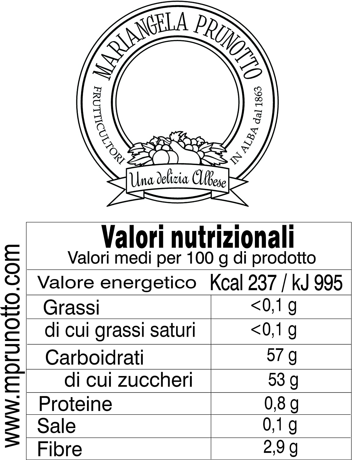 6 Composta di Albicocche g. 110 - 6 confezioni da 100 g (6x100g)