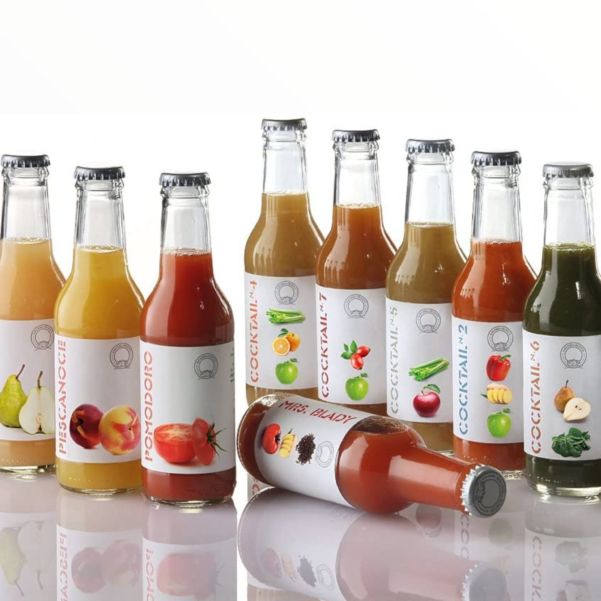 6 Succhi di frutta Smoothie Di Albicocche 200 Ml + N. 6 Succhi di frutta Smoothie Di Pesche 200 Ml, Originale