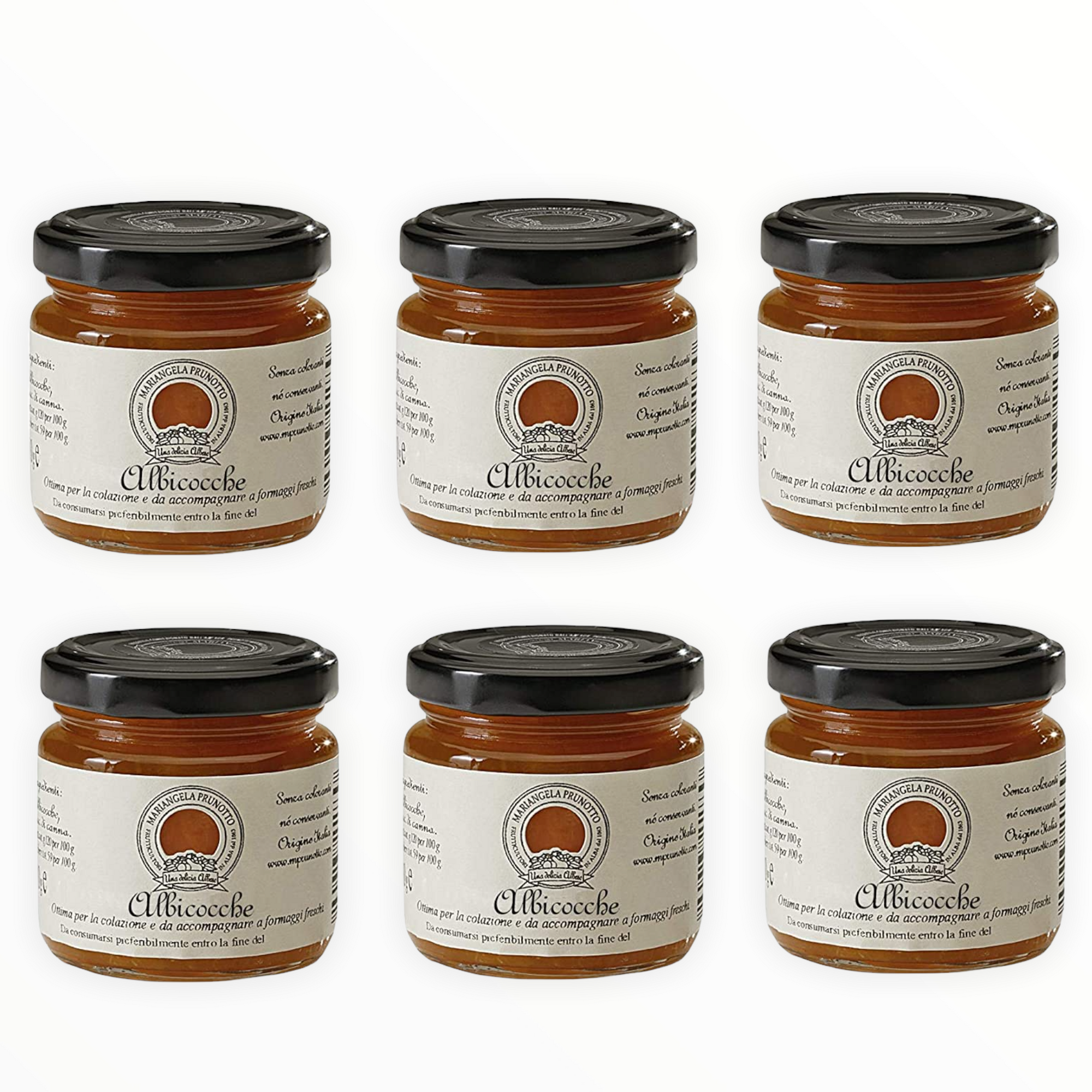 6 Composta di Albicocche g. 110 - 6 confezioni da 100 g (6x100g)