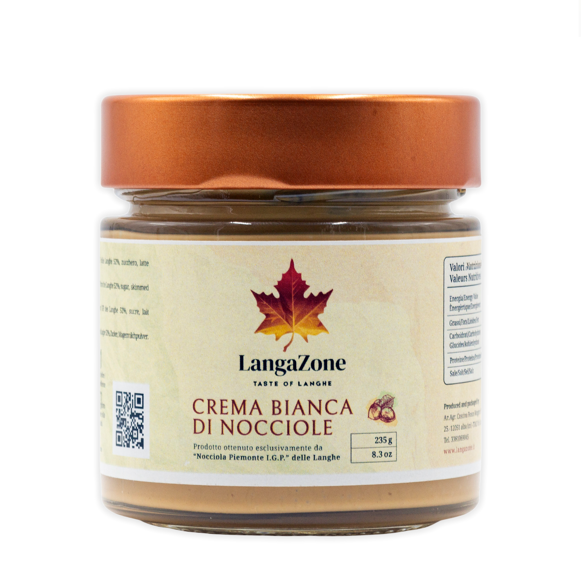 Panettone artigianale a lievitazione naturale con Marrons glacès + crema bianca di nocciole IGP + moscato d'Asti Poderi Roccanera