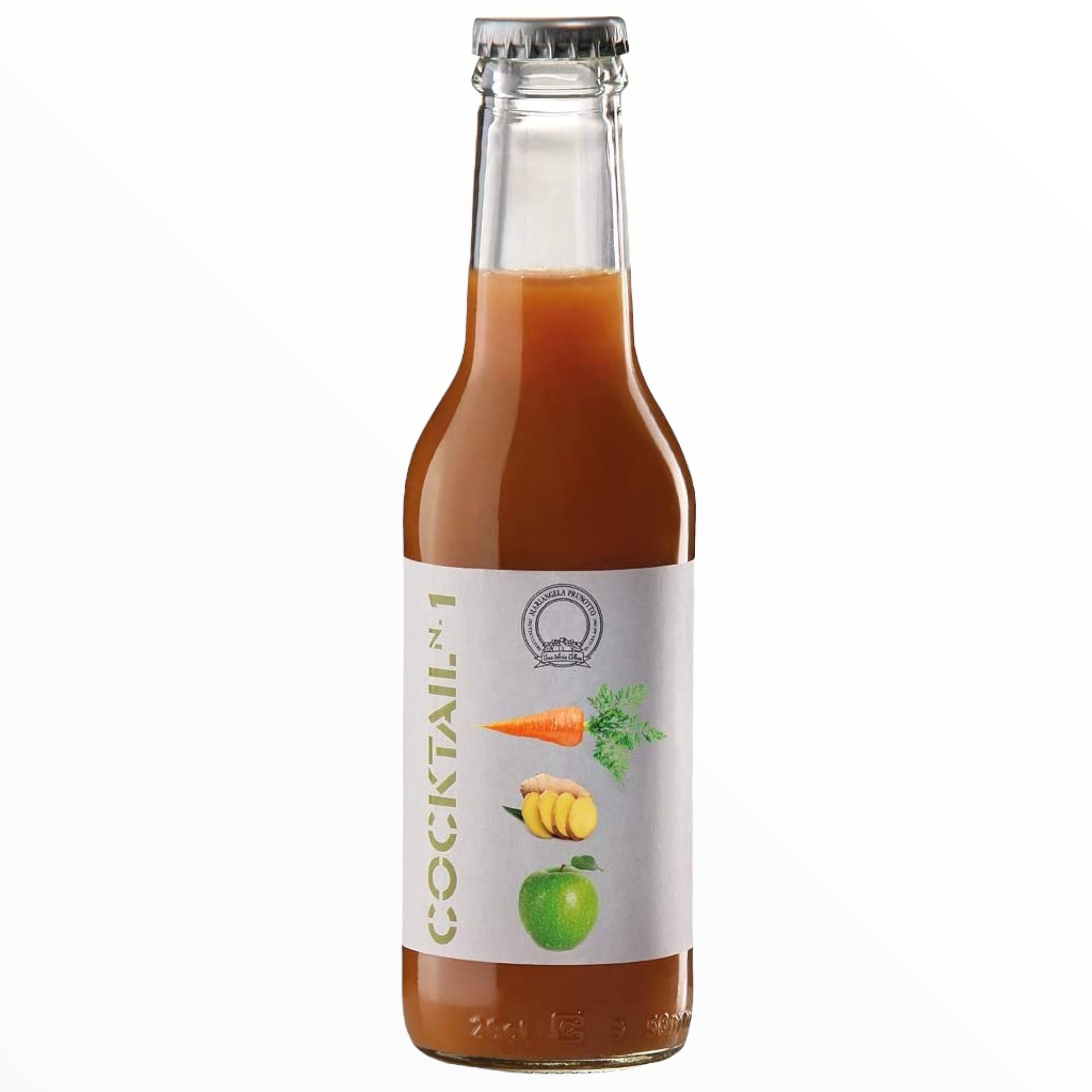 Cocktail 1 Mela, Carote e Zenzero 200 ml - 12 Confezioni da 200 ml (12x200ml)