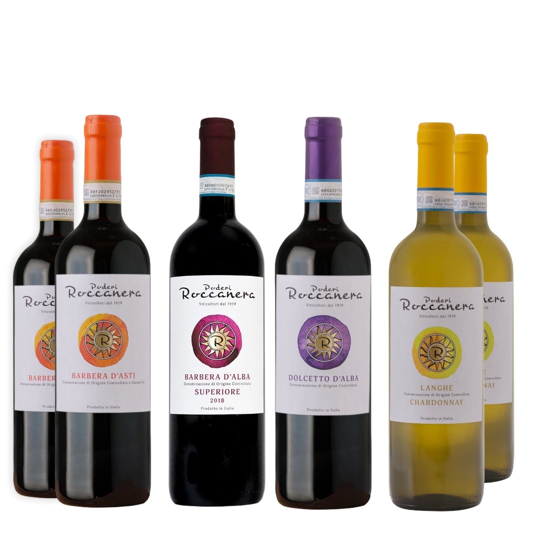 Box misto 6 bottiglie Poderi Roccanera - Langa Zone